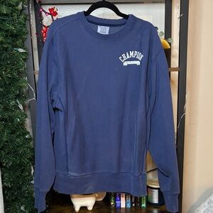 Champion Men's Navy Crewneck Sweater